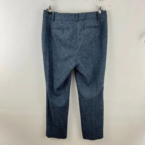 Talbots Newport Blue Tweed Wool Blend Pants Trousers Size 12 34 x 29 - Picture 5 of 6